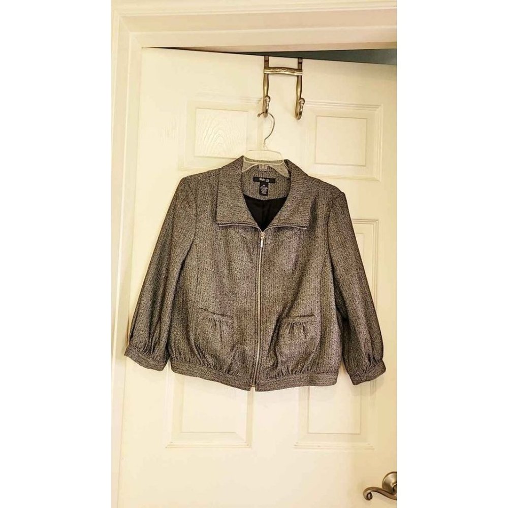 Style & Co. Wool Blend Cropped Jacket Women's Size 12P